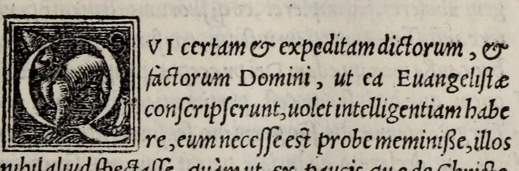 An illustration from Enarrationum in evangelia Matthaei, Marci, & Lucae : libri duo, 1527, leaf 471
