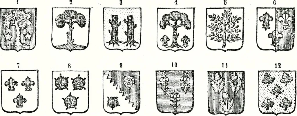 An illustration from Enciclopedia heráldica y genealógica hispano-americana, 1919, leaf 220