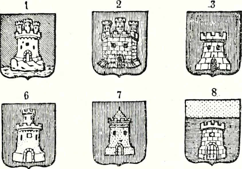 An illustration from Enciclopedia heráldica y genealógica hispano-americana, 1919, leaf 234
