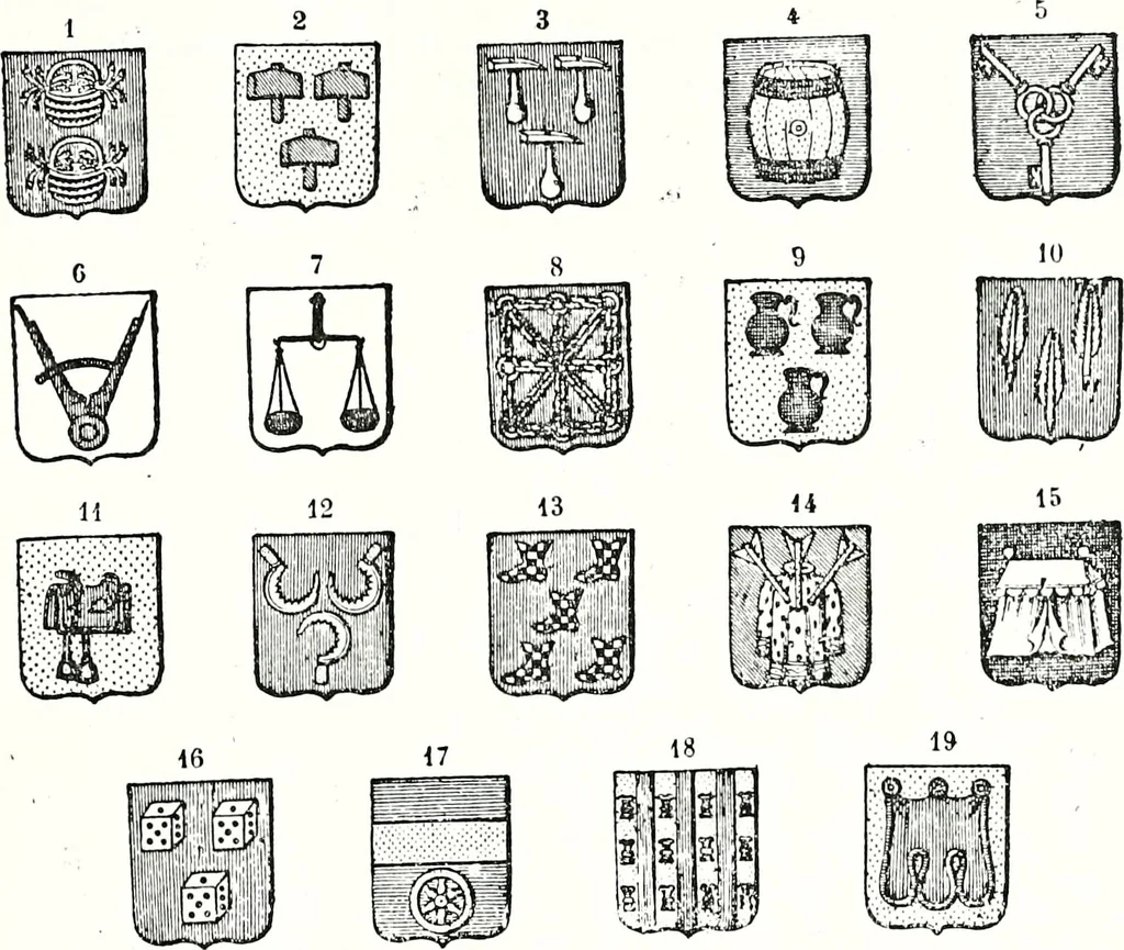 An illustration from Enciclopedia heráldica y genealógica hispano-americana, 1919, leaf 238