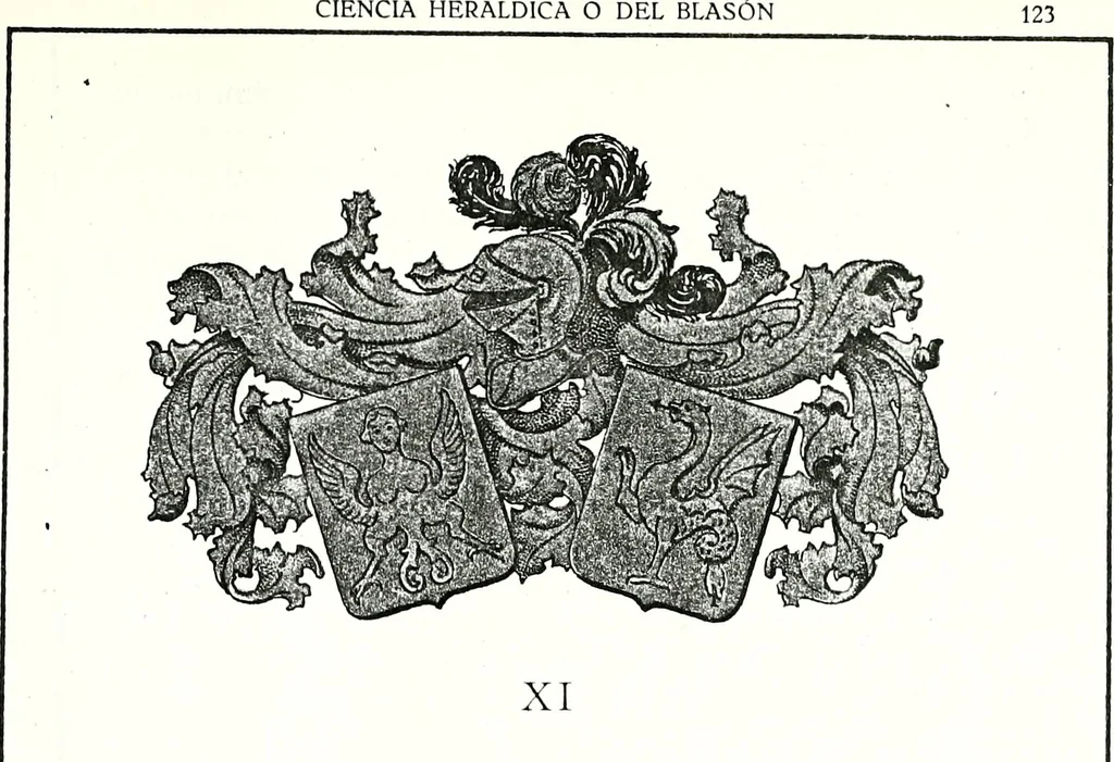 An illustration from Enciclopedia heráldica y genealógica hispano-americana, 1919, leaf 242