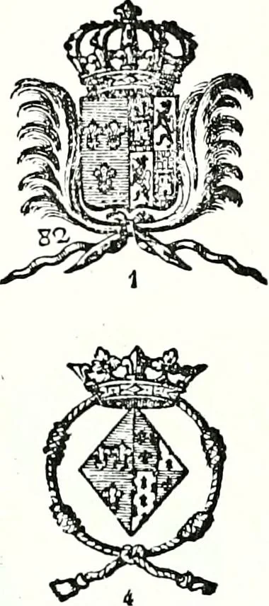 An illustration from Enciclopedia heráldica y genealógica hispano-americana, 1919, leaf 380