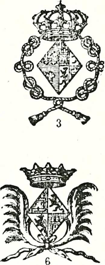 An illustration from Enciclopedia heráldica y genealógica hispano-americana, 1919, leaf 380