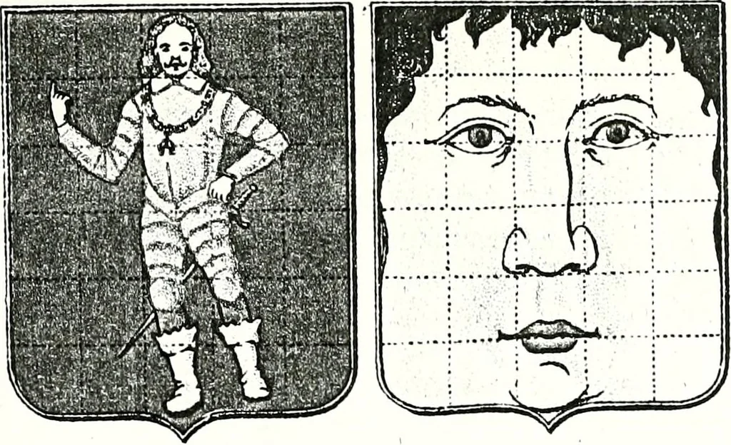 An illustration from Enciclopedia heráldica y genealógica hispano-americana, 1919, leaf 52