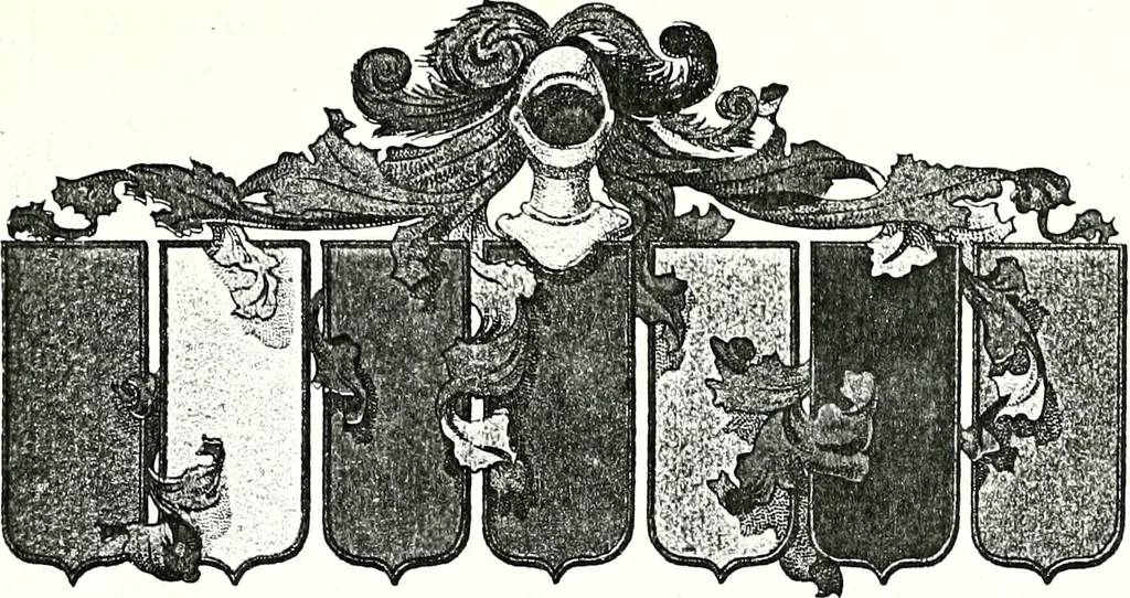 An illustration from Enciclopedia heráldica y genealógica hispano-americana, 1919, leaf 64
