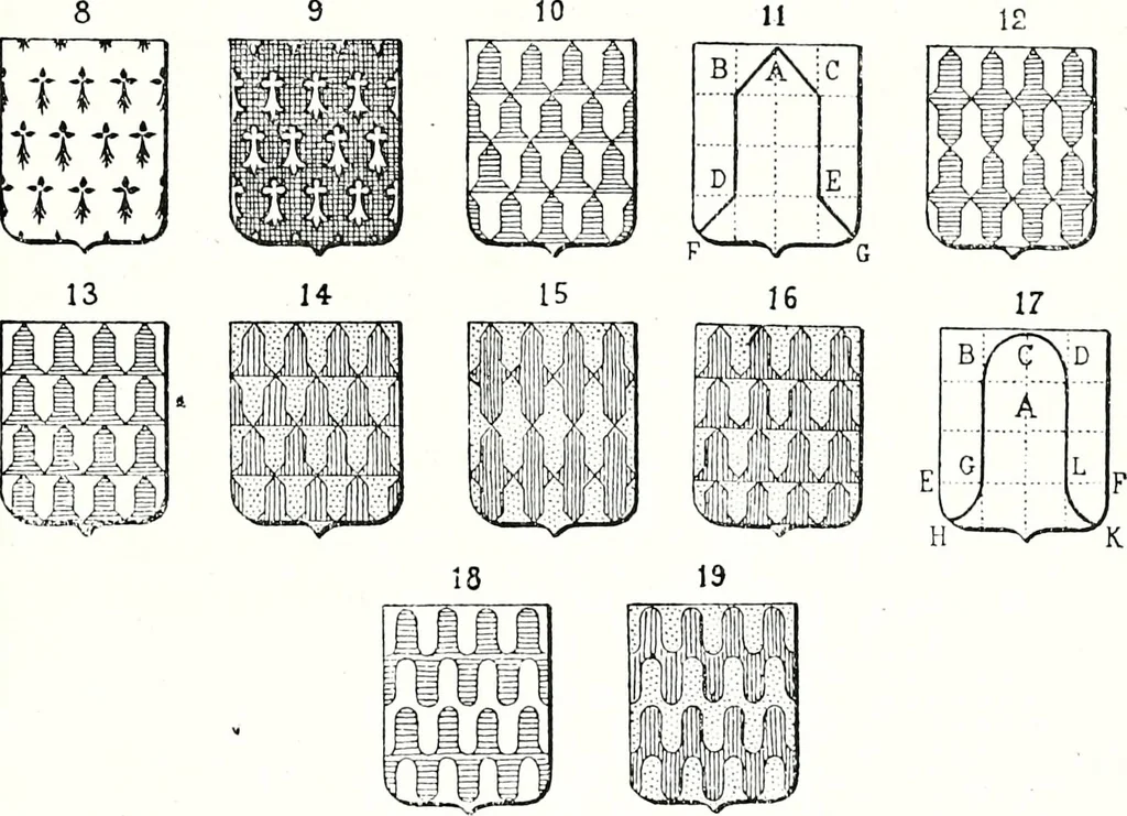 An illustration from Enciclopedia heráldica y genealógica hispano-americana, 1919, leaf 90