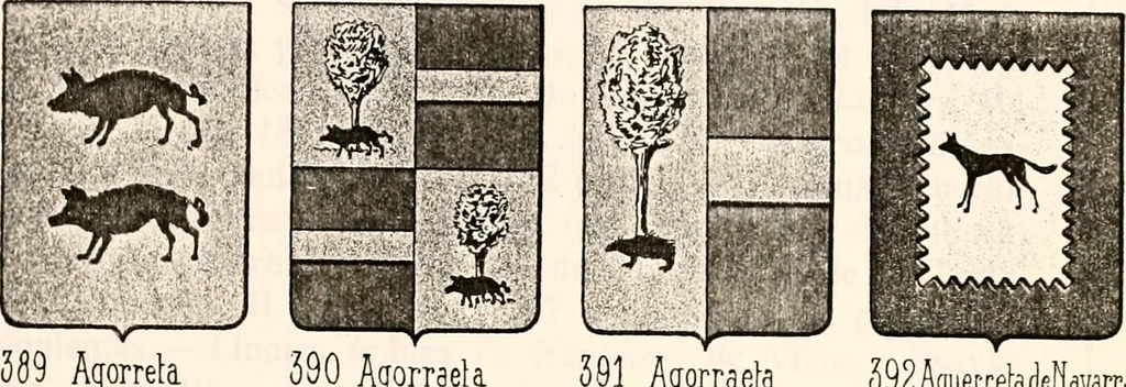 An illustration from Enciclopedia heráldica y genealógica hispano-americana, 1919, leaf 123