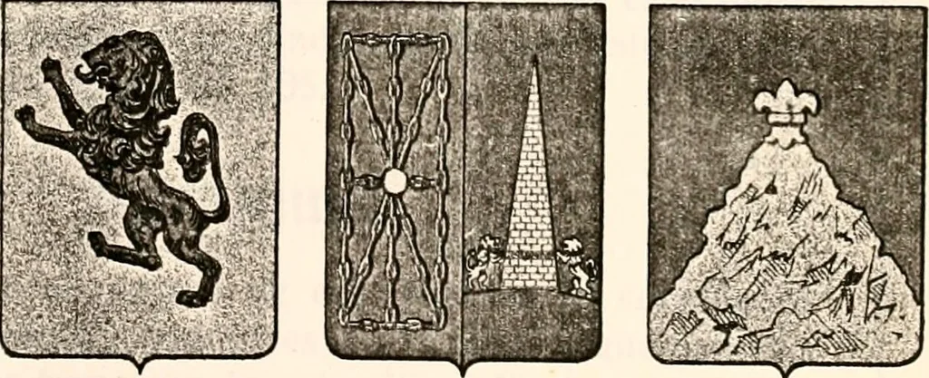 An illustration from Enciclopedia heráldica y genealógica hispano-americana, 1919, leaf 123