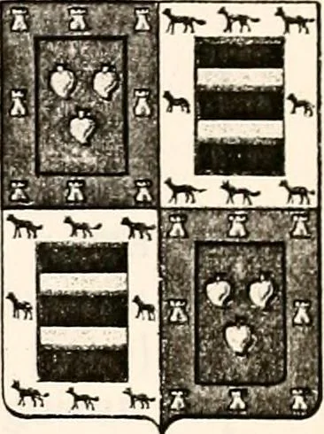 An illustration from Enciclopedia heráldica y genealógica hispano-americana, 1919, leaf 141