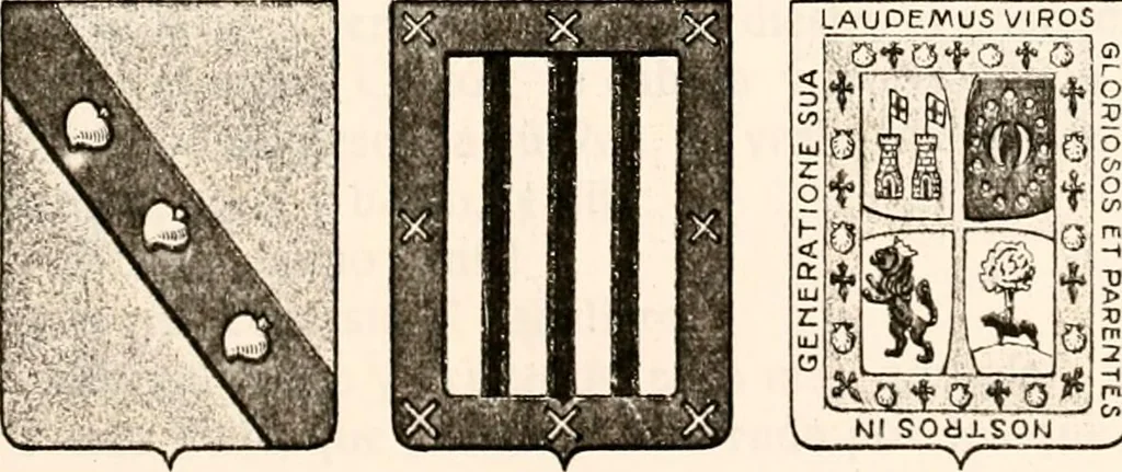 An illustration from Enciclopedia heráldica y genealógica hispano-americana, 1919, leaf 141