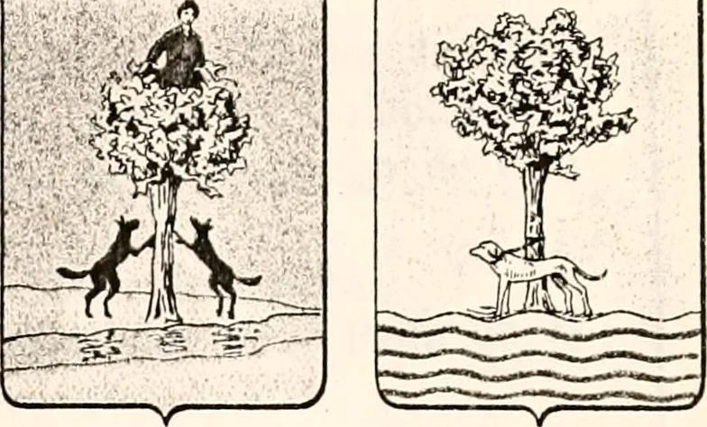 An illustration from Enciclopedia heráldica y genealógica hispano-americana, 1919, leaf 159