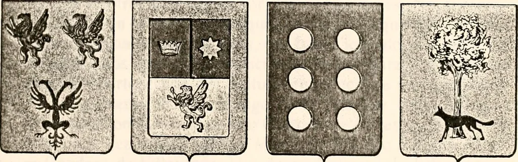 An illustration from Enciclopedia heráldica y genealógica hispano-americana, 1919, leaf 177