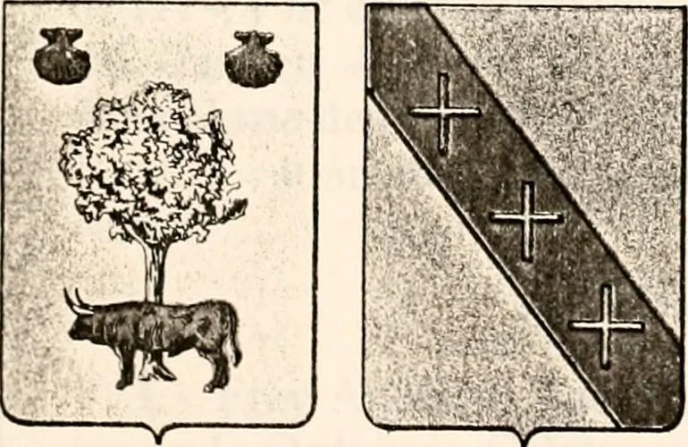 An illustration from Enciclopedia heráldica y genealógica hispano-americana, 1919, leaf 177