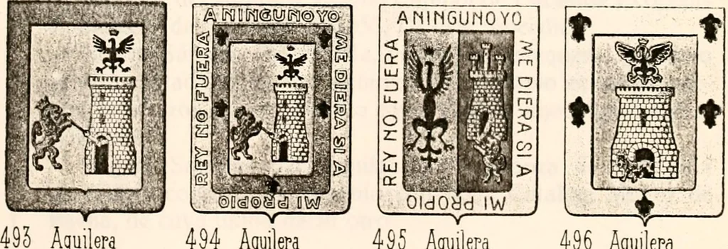 An illustration from Enciclopedia heráldica y genealógica hispano-americana, 1919, leaf 263