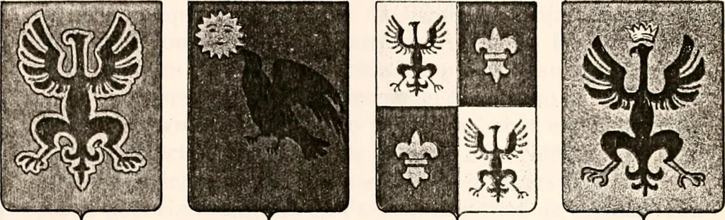 An illustration from Enciclopedia heráldica y genealógica hispano-americana, 1919, leaf 281