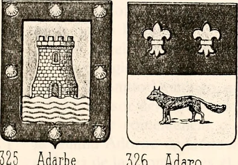 An illustration from Enciclopedia heráldica y genealógica hispano-americana, 1919, leaf 35