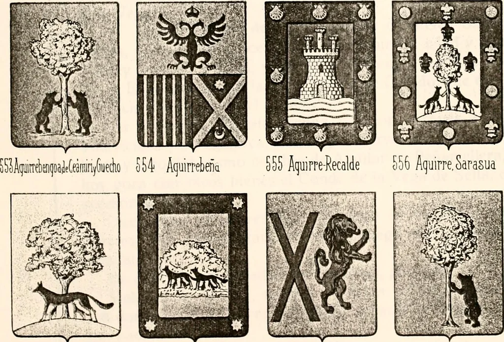An illustration from Enciclopedia heráldica y genealógica hispano-americana, 1919, leaf 367