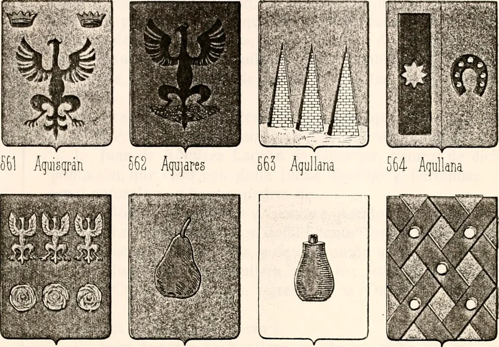 An illustration from Enciclopedia heráldica y genealógica hispano-americana, 1919, leaf 385