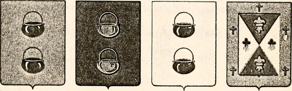 An illustration from Enciclopedia heráldica y genealógica hispano-americana, 1919, leaf 419