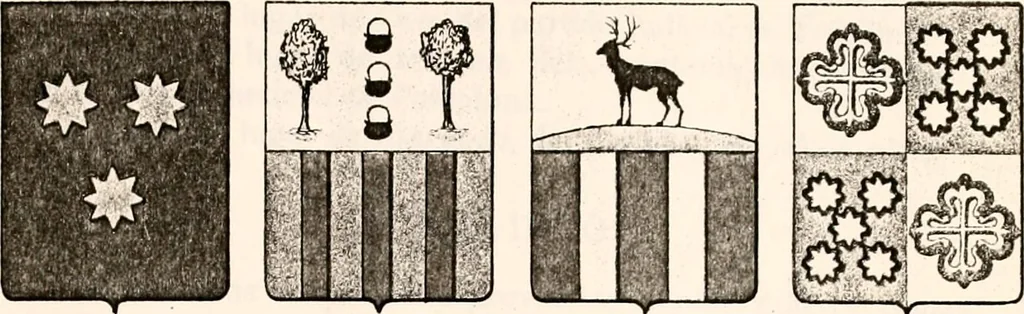 An illustration from Enciclopedia heráldica y genealógica hispano-americana, 1919, leaf 437