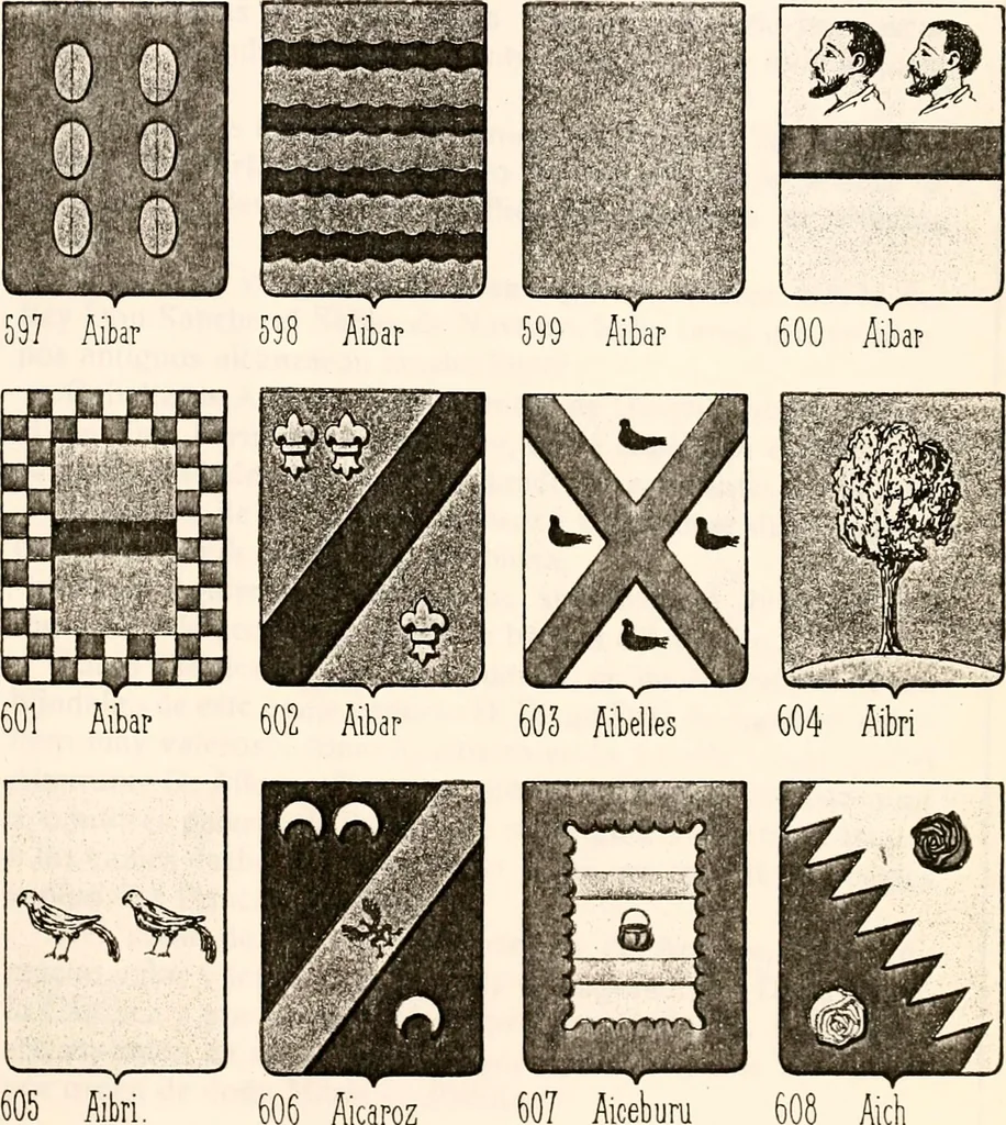 An illustration from Enciclopedia heráldica y genealógica hispano-americana, 1919, leaf 437