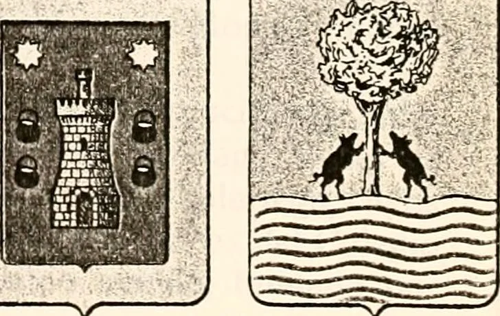 An illustration from Enciclopedia heráldica y genealógica hispano-americana, 1919, leaf 53