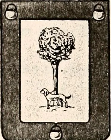 An illustration from Enciclopedia heráldica y genealógica hispano-americana, 1919, leaf 69
