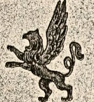 An illustration from Enciclopedia heráldica y genealógica hispano-americana, 1919, leaf 69