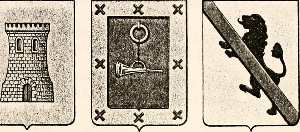 An illustration from Enciclopedia heráldica y genealógica hispano-americana, 1919, leaf 69