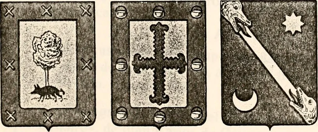 An illustration from Enciclopedia heráldica y genealógica hispano-americana, 1919, leaf 69