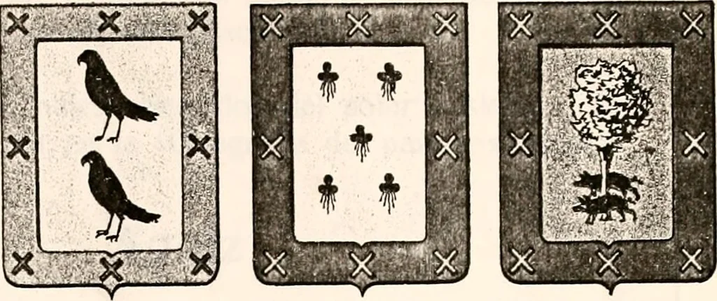 An illustration from Enciclopedia heráldica y genealógica hispano-americana, 1919, leaf 89