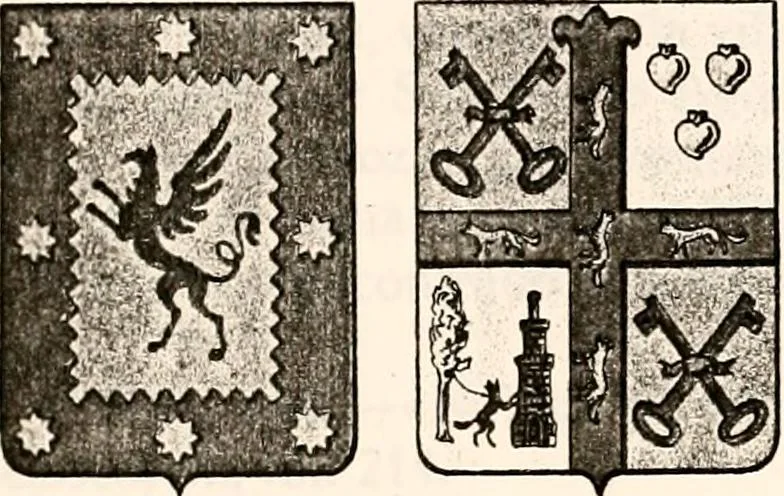 An illustration from Enciclopedia heráldica y genealógica hispano-americana, 1919, leaf 89