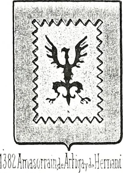 An illustration from Enciclopedia heráldica y genealógica hispano-americana, 1919, leaf 112