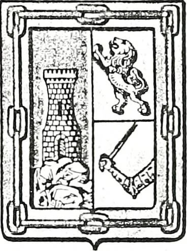 An illustration from Enciclopedia heráldica y genealógica hispano-americana, 1919, leaf 146