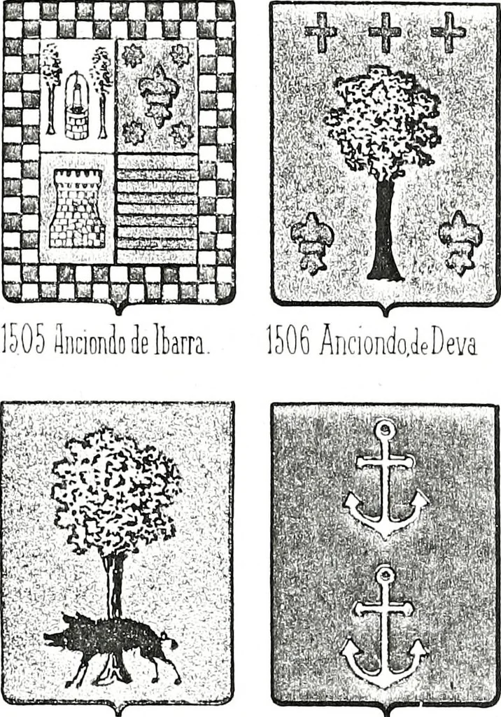 An illustration from Enciclopedia heráldica y genealógica hispano-americana, 1919, leaf 336