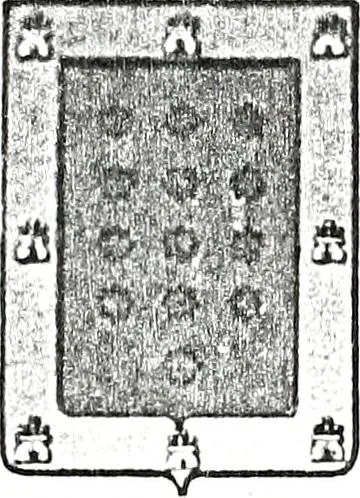 An illustration from Enciclopedia heráldica y genealógica hispano-americana, 1919, leaf 42