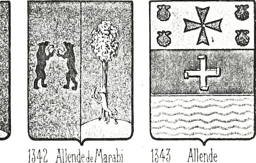 An illustration from Enciclopedia heráldica y genealógica hispano-americana, 1919, leaf 42