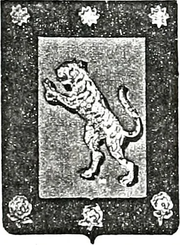 An illustration from Enciclopedia heráldica y genealógica hispano-americana, 1919, leaf 454
