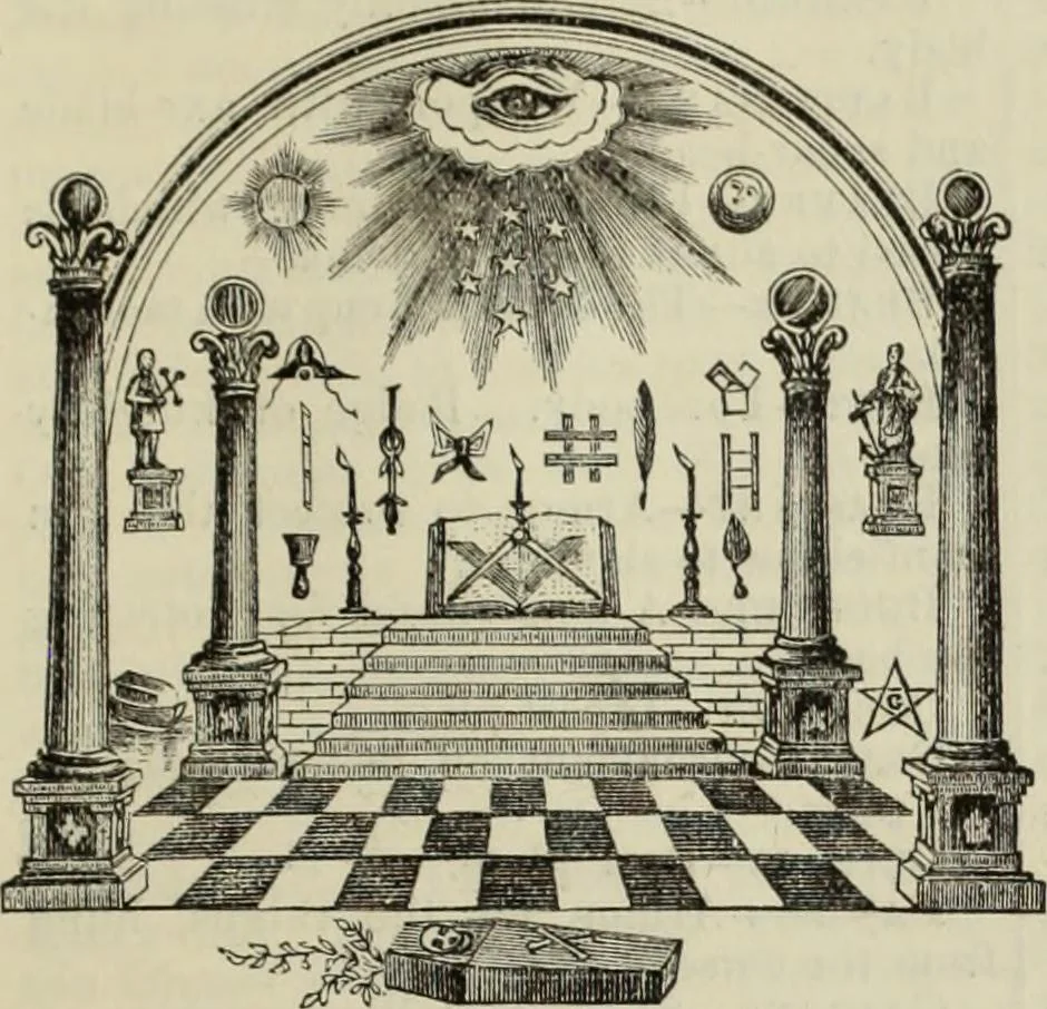 An illustration from An encyclopaedia of freemasonry and its kindred sciences : comprising the whole range of arts, sciences and literature as connected with the institution, 1887, leaf 966