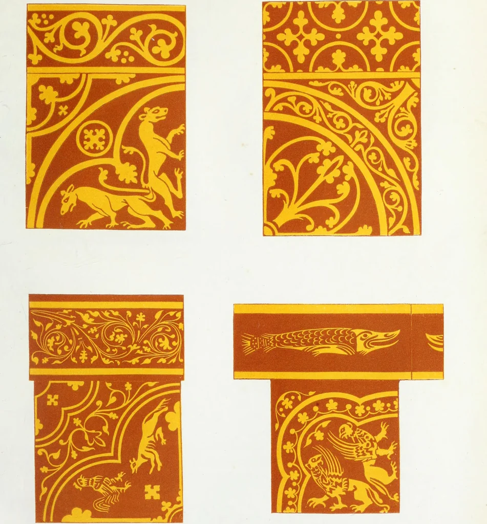 An illustration from The encyclopaedia of ornament, 1842, leaf 128