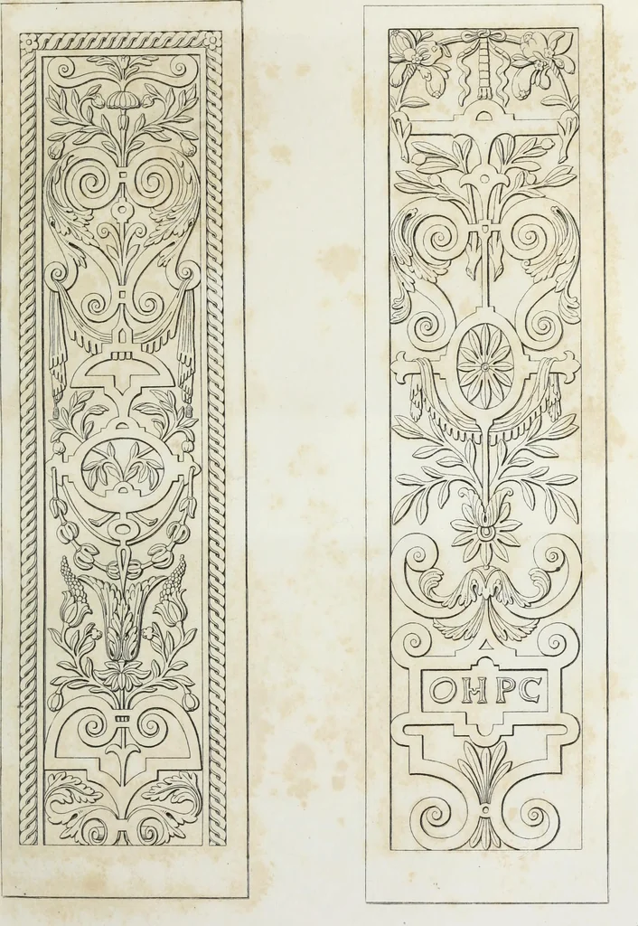 An illustration from The encyclopaedia of ornament, 1842, leaf 18