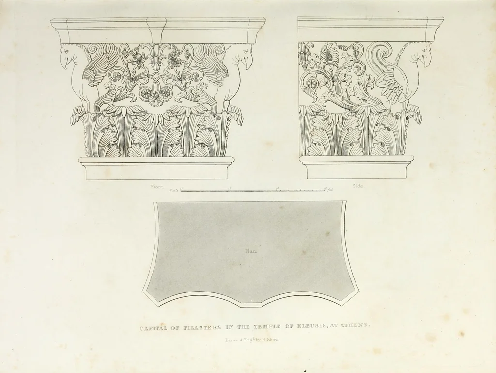 An illustration from The encyclopaedia of ornament, 1842, leaf 28