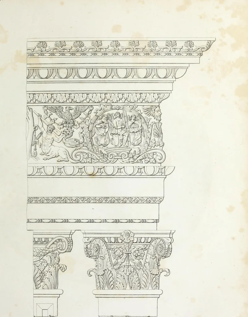 An illustration from The encyclopaedia of ornament, 1842, leaf 34