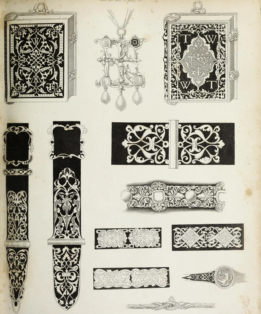 An illustration from The encyclopaedia of ornament, 1842, leaf 48