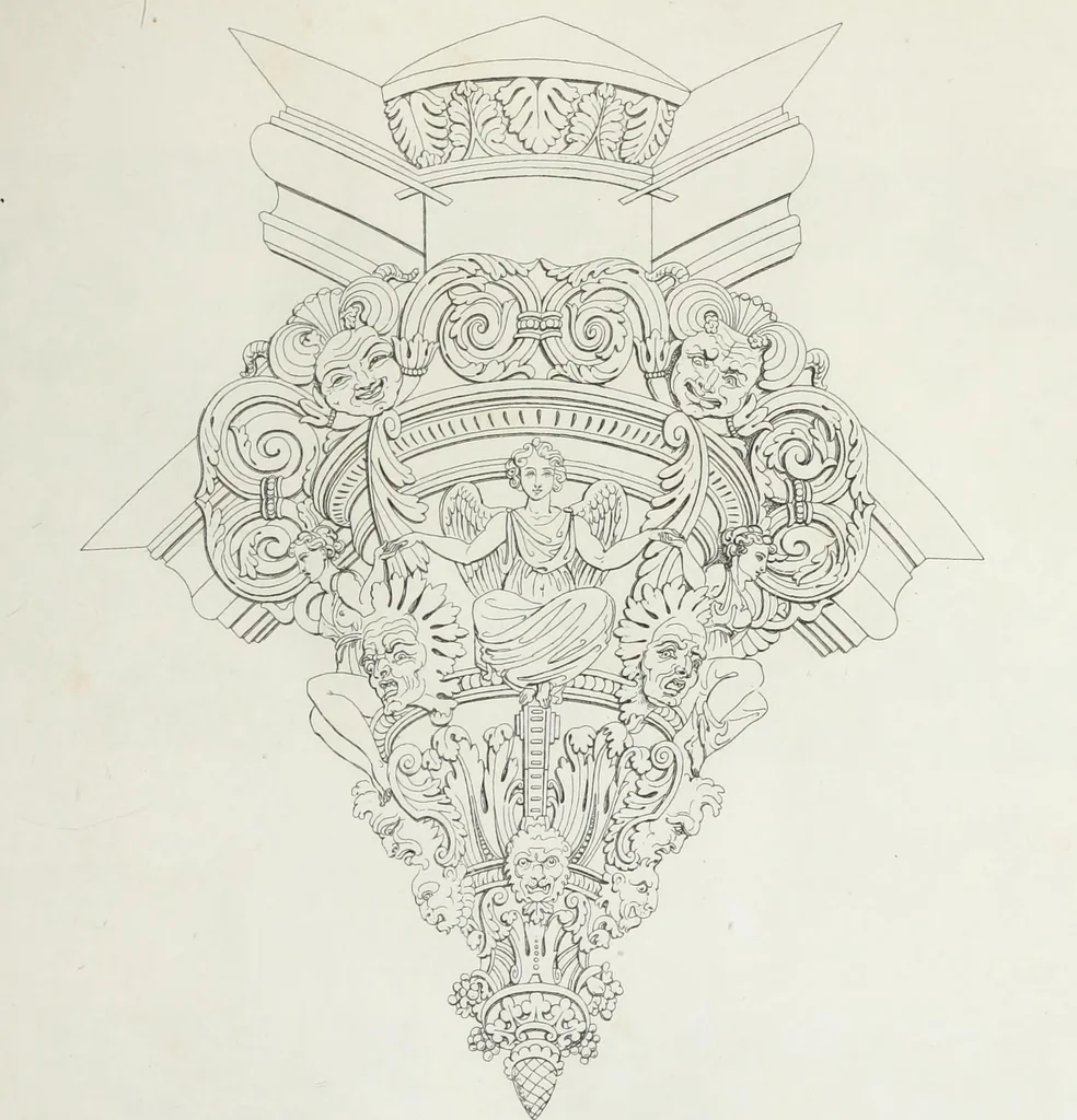 An illustration from The encyclopaedia of ornament, 1842, leaf 58