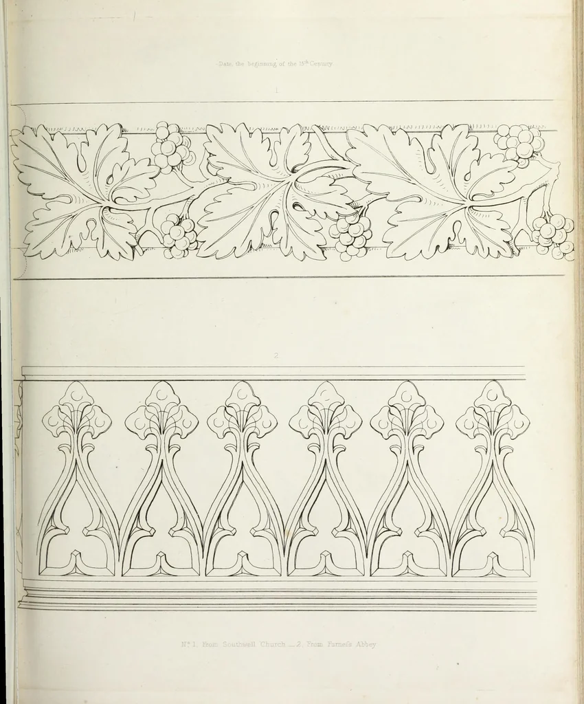 An illustration from The encyclopaedia of ornament, 1842, leaf 70