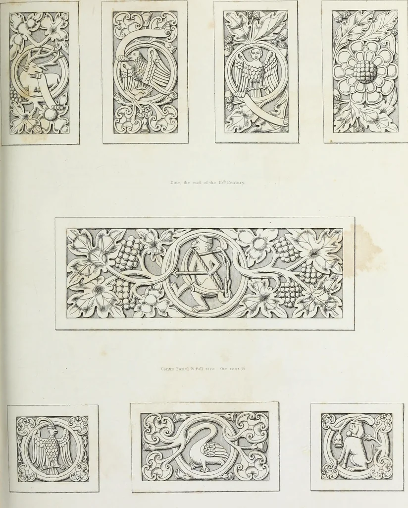 An illustration from The encyclopaedia of ornament, 1842, leaf 74