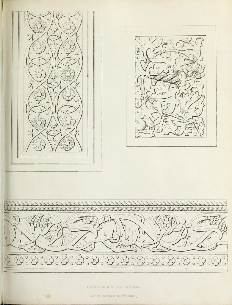 An illustration from The encyclopaedia of ornament, 1842, leaf 80