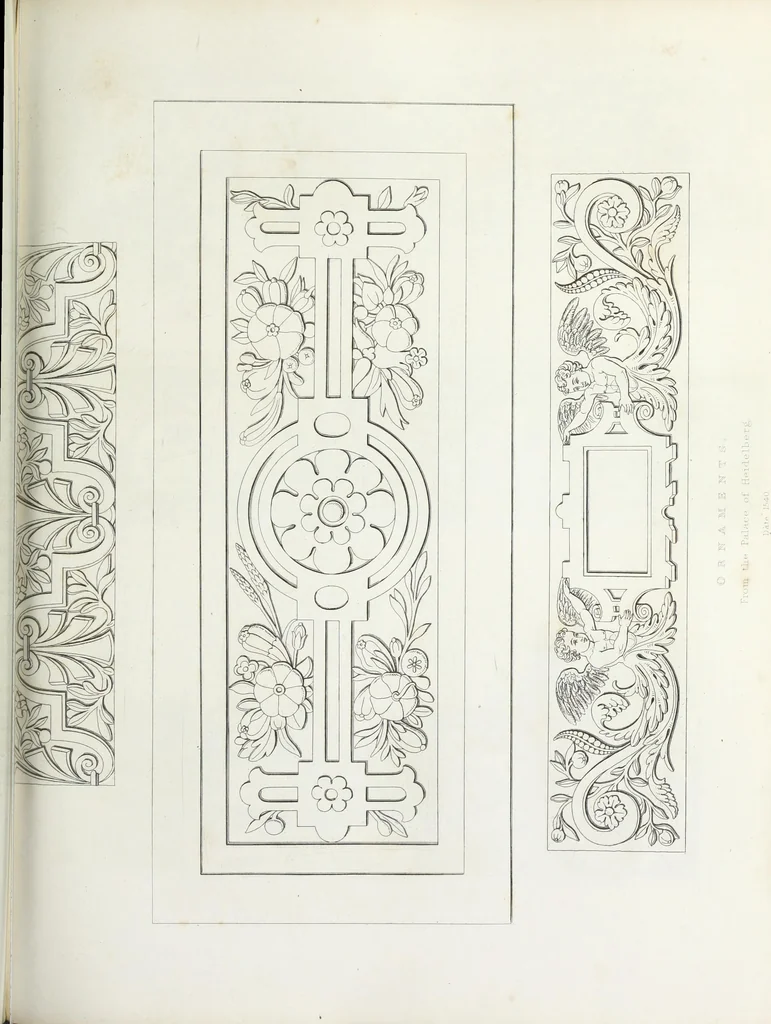 An illustration from The encyclopaedia of ornament, 1842, leaf 82