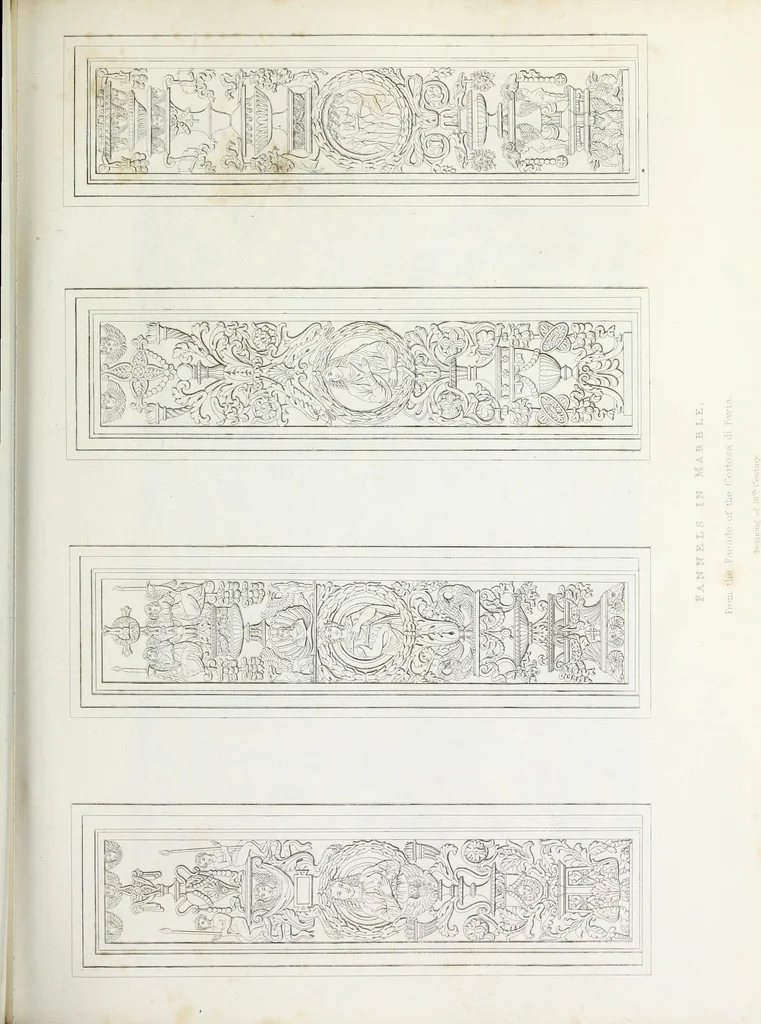 An illustration from The encyclopaedia of ornament, 1842, leaf 90